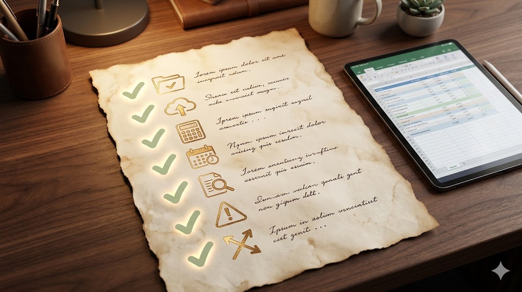 06 bank statement cleanup checklist