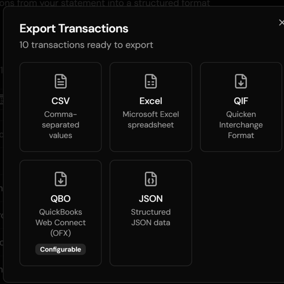 Export to Excel